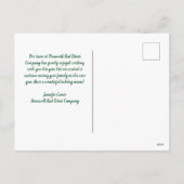 キュイカスタム実在エステート シーズンポストカード (裏面)