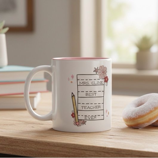 キュイカスタム最高の先生 ツートーンマグカップ