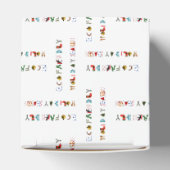 キュイカラフルおもしろい環境にやさしホリデーシーズン フェイバーボックス (上部)