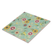 キュイカラフルフォークフローラオリジナルゴールデンデザイン タイル (側面)