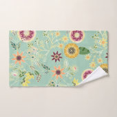 キュイカラフルフォークフローラオリジナルゴールデンデザイン バスタオルセット (ハンドタオル)