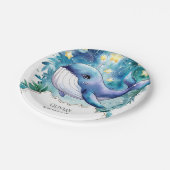 キュイカラフルホエー航海のル誕生日 ペーパープレート (アングル)