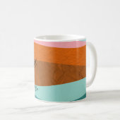 キュイカラフルボホ感動的前向き引用文 コーヒーマグカップ (正面右)