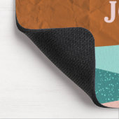 キュイカラフルボホ感動的前向き引用文 マウスパッド (コーナー)