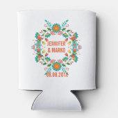 キュイカラフルーカラフルレトロフローラリース 缶クーラー (裏面)