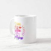 キュイカラフルー日差しでコーヒー飲む コーヒーマグカップ (正面左)