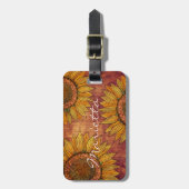 キュイガーリーボホ素朴ウッドヒマかわいらしワリ ラゲッジタグ (正面縦)