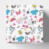 キュイガーリー図解入りの、写真付きのお洒落レインボーカラフルン フェイバーボックス (上部)