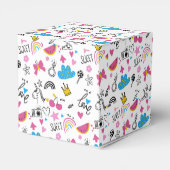 キュイガーリー図解入りの、写真付きのお洒落レインボーカラフルン フェイバーボックス (裏面サイド)