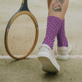 キュイガーリー水玉模様シモダンック&パープエレガントル ソックス