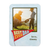 キュイシンプルーな父の日ペナントエ最高のバーパパ マグネット (縦)