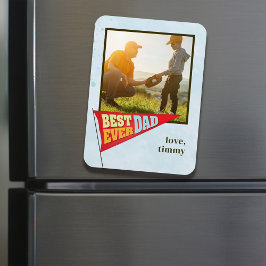 キュイシンプルーな父の日ペナントエ最高のバーパパ マグネット