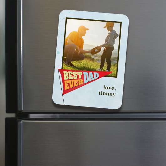 キュイシンプルーな父の日ペナントエ最高のバーパパ マグネット