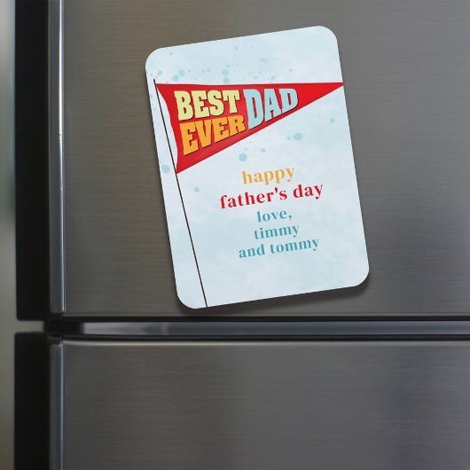 キュイシンプルーな父の日ペナントエ最高のバーパパ マグネット