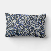 キュイスタイリッシュブエレガントルーレオパードアニマルプリント ランバークッション (裏面)