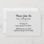 キュイパーソナライズされたヨガドッグテーマ招待状 招待状 (裏面)