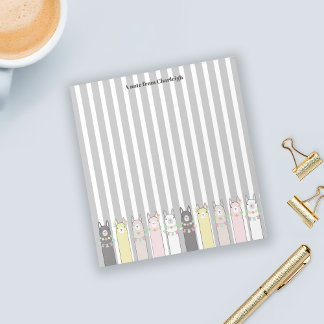 キュイパーソナライズされたレトロラカラフルマスガールズ ノートパッド