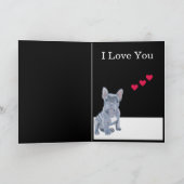 キュイフランスのポートレートバレンタインズホリデーカード シーズンカード (内部)