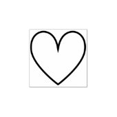 キュイミニマル結婚シンプルーなバレンタインデーのハート ラバースタンプ (インプリント)