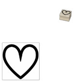 キュイミニマル結婚シンプルーなバレンタインデーのハート ラバースタンプ (押印)