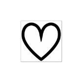 キュイミニマル結婚シンプルーなバレンタインデーのハート ラバースタンプ (インプリント)