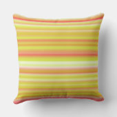 キュイモダンなレカラフルインボーストライプ クッション (裏面)