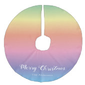 キュイモダンガーリーパステルレインボーグラデーションファミリー フェイクリネンツリースカート (正面)