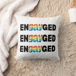 キュイモダンゲイプライドエンゲイジタイポグラフィ クッション