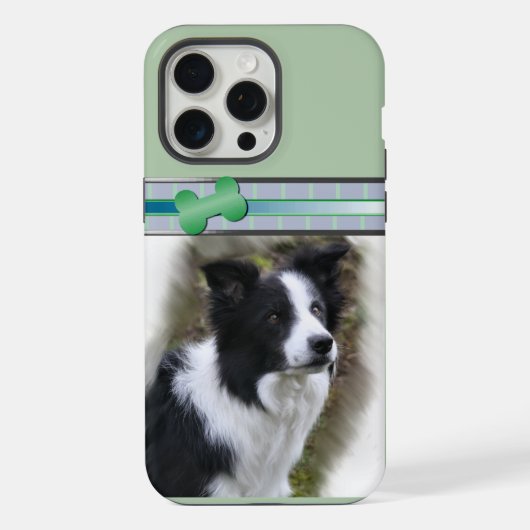 キュイモダンコリー犬アート iPhoneケース (裏面)