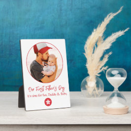 キュイモダンシンプルパパクールファースト・ファーザーズ・デイ フォトプラーク