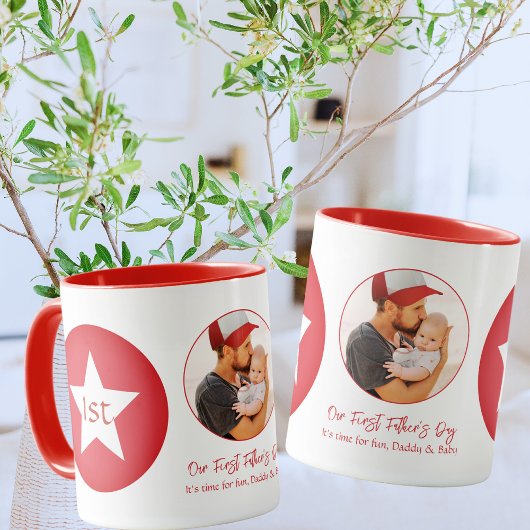 キュイモダンシンプルパパクールファースト・ファーザーズ・デイ マグカップ