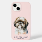 キュイモダンシーズー(犬)チュパーソナライズされたママ Case-Mate iPhoneケース (裏面)