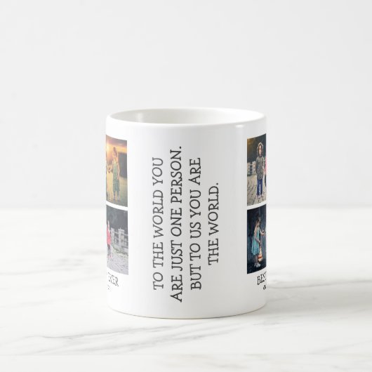 キュイモダンダディ |写真のコラージュ コーヒーマグカップ (中央)