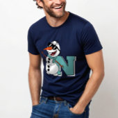 キュイモダンパーソナライズされた雪だるま冬 Tシャツ
