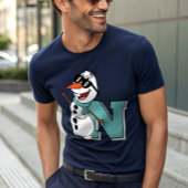 キュイモダンパーソナライズされた雪だるま冬 Tシャツ