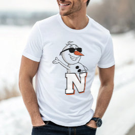 キュイモダンパーソナライズされた雪だるま冬 Tシャツ