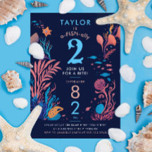 キュイモダンブルブルー海航海のフィッシュ子供の誕生日