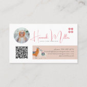 キュイモダンラマ | 写真QRコード 名刺 (裏面)