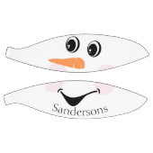 キュイモダンーカスタム雪だるま顔冬パーティー バスケットボール (パネル)