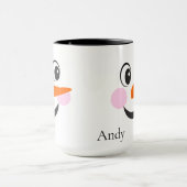 キュイモダンーカスタム雪だるま顔 マグカップ (中央)