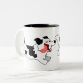 キュイランニングーな漫画縁どコリーMAG ツートーンマグカップ (正面左)