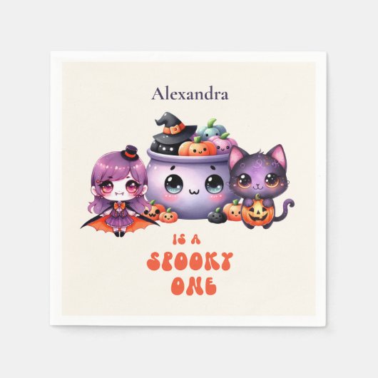 キュイ不気味ファースト誕生日 スタンダードカクテルナプキン (正面)