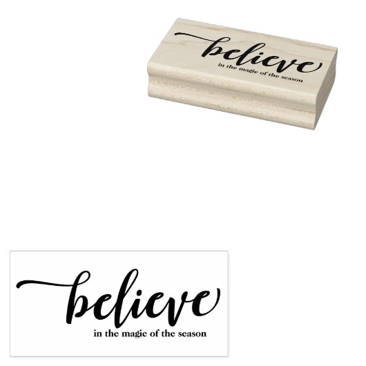 キュイ信じイイン魔法ホリパーソナライズされたー ラバースタンプ (押印)