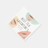 キュイ最高のテアス・ガレンティーヌの日パーティー スタンダードカクテルナプキン (角)