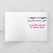 キュイ男女兼用ユニセックスハッピーバースデー子供へ カード (内部)