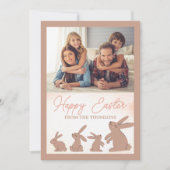 キュイ素朴ボホバニーハッピーイースター賛美ズ シーズンカード (正面)