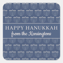 キュイ素朴（ユダヤ教）メノラーハヌッカホリデイ スクエアシール