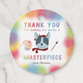 キュイ絵画ズアートパーティードッグ誕生日 フェイバータグ