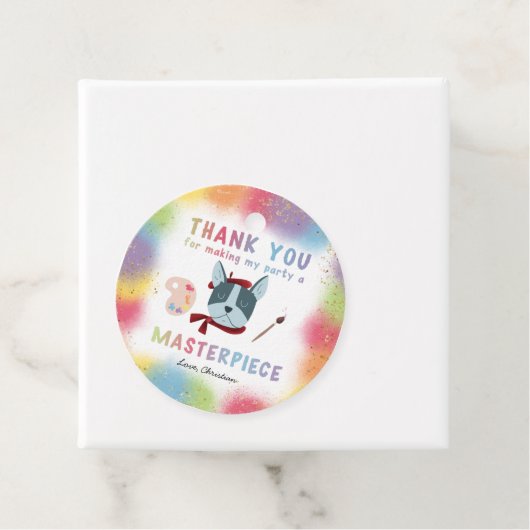 キュイ絵画ズアートパーティードッグ誕生日 フェイバータグ (インサイチュ)