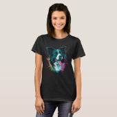 キュイ縁どコリードッグ縁どオンコリー恋人_3 Tシャツ (正面フル)